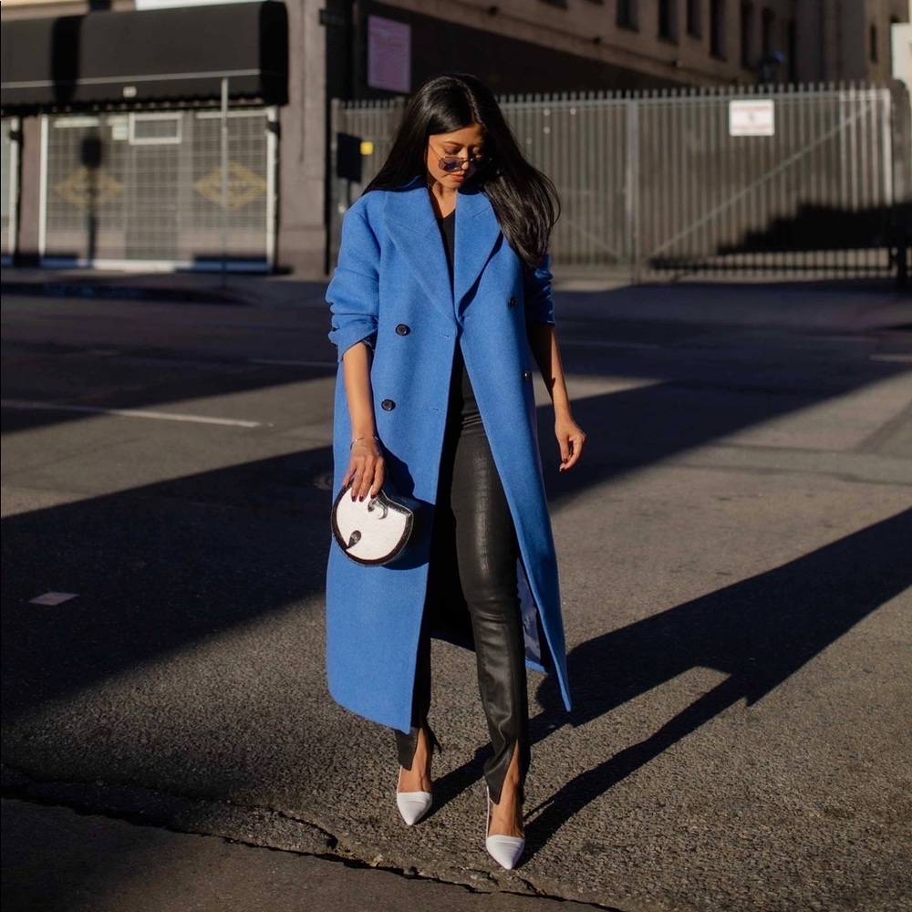 COS - cobalt blue coat (good as brand new)